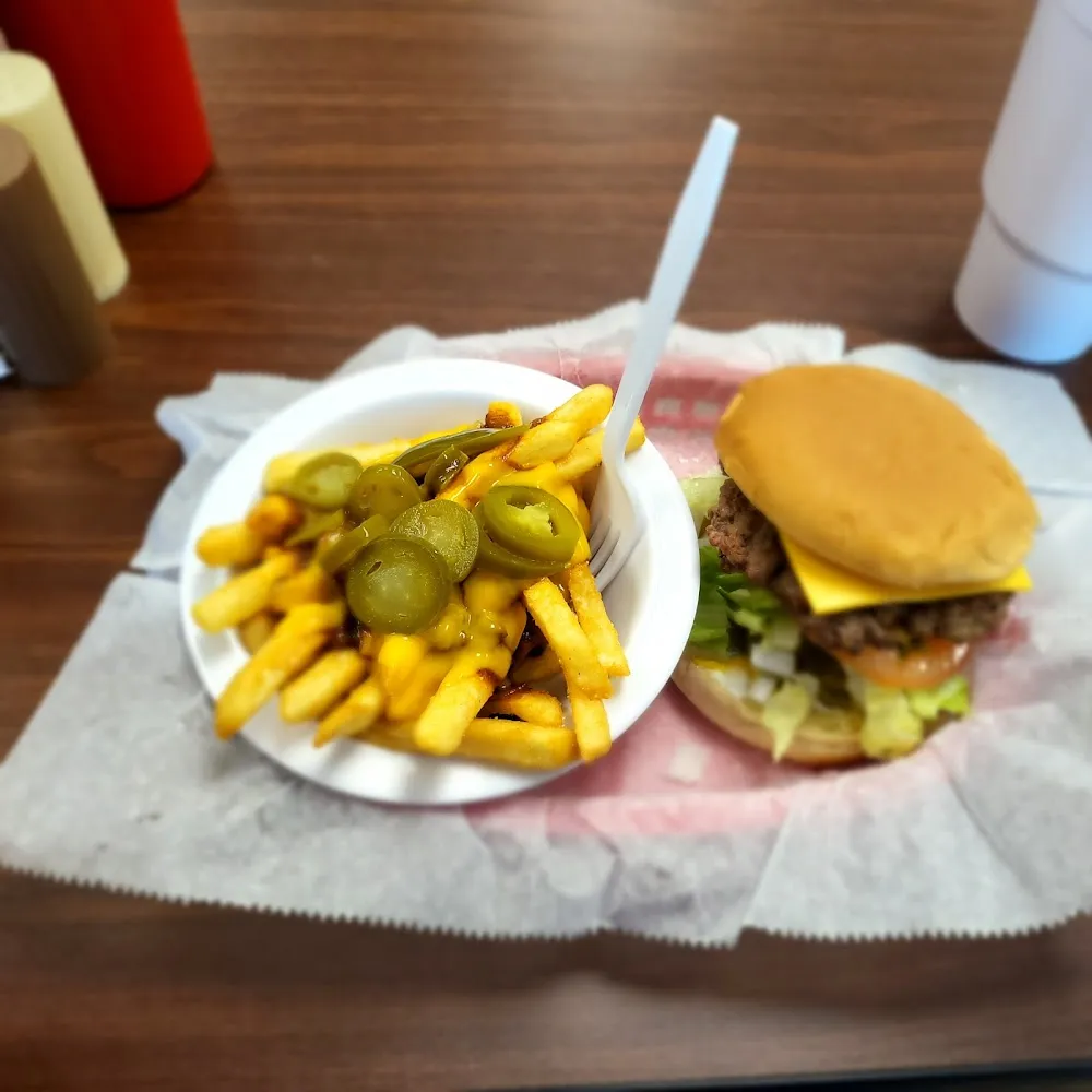 Jalapeño Burger with Chili Cheese Fry